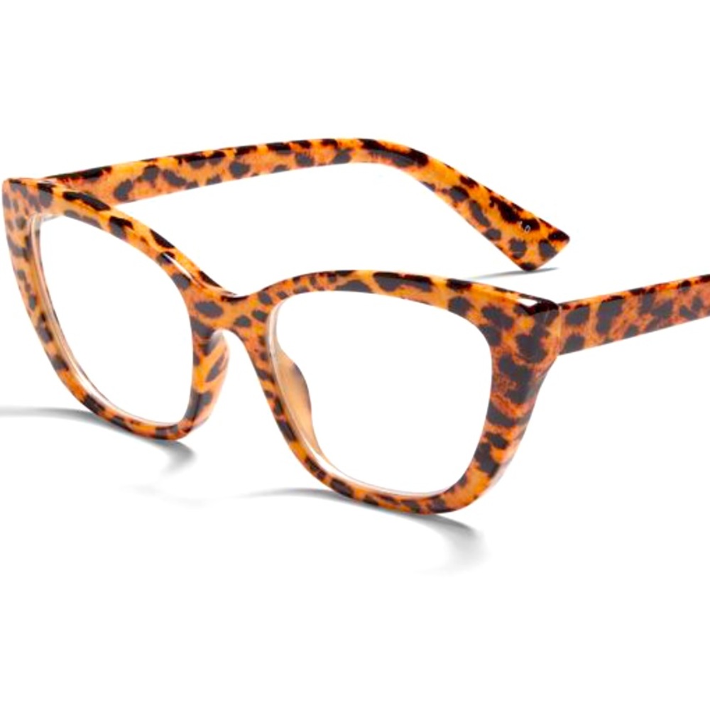 Bold Leopard Cateye Reading Glasses      1.5 Strength